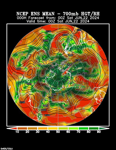 NCEP Ensemble t = 000 hour forecast product