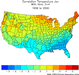 Example of  Monthly/Seasonal Correlations: US Climate Division Data output