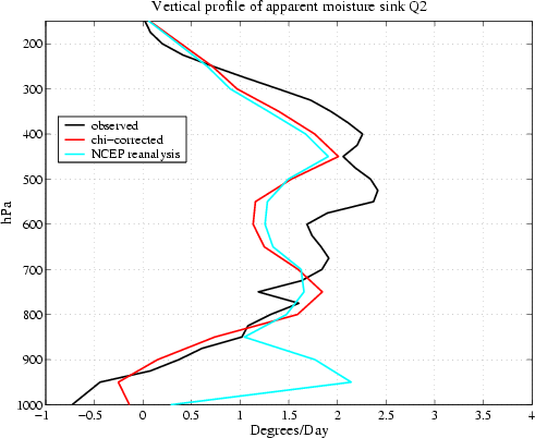 Vertical
	      profiles of apparent moisture sinks Q2