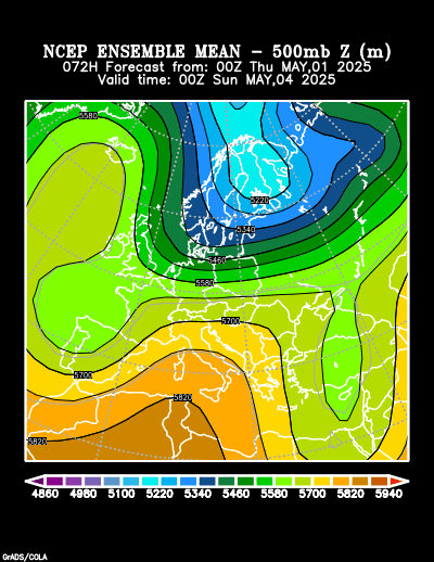 NCEP Ensemble forecast product