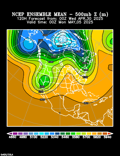 NCEP Ensemble forecast product