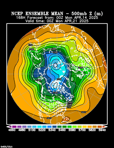 NCEP Ensemble forecast product