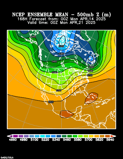 NCEP Ensemble forecast product