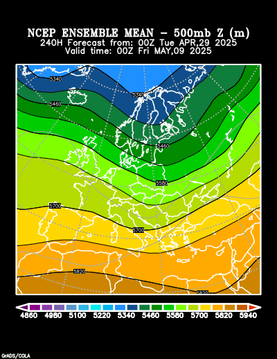 NCEP Ensemble forecast product