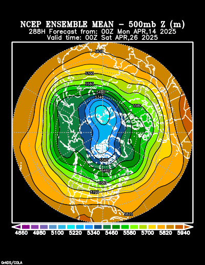 NCEP Ensemble forecast product