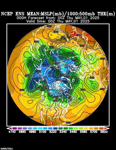 NCEP Ensemble forecast product