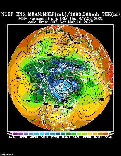 NCEP Ensemble forecast product