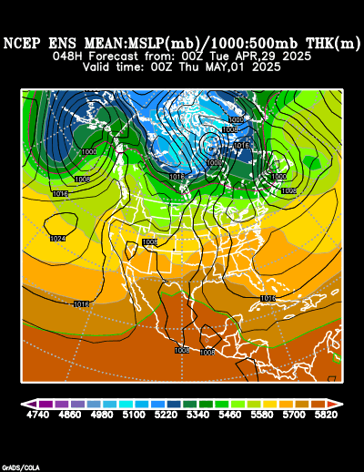 NCEP Ensemble forecast product