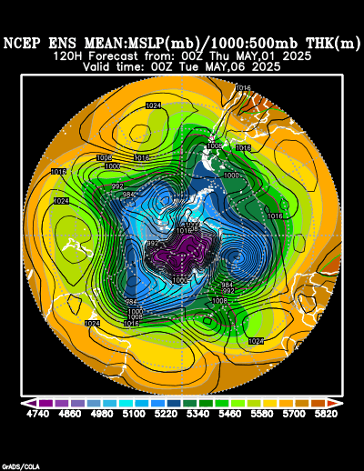 NCEP Ensemble forecast product