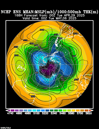 NCEP Ensemble forecast product