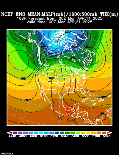 NCEP Ensemble forecast product