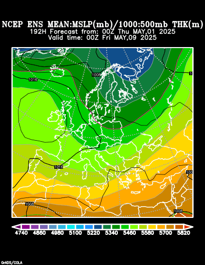 NCEP Ensemble forecast product