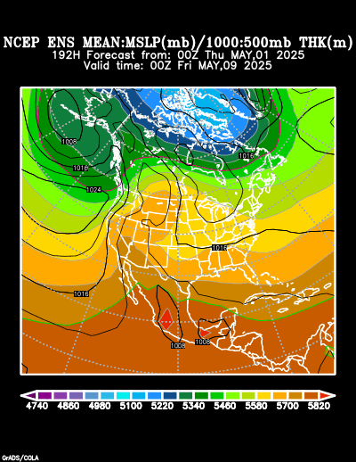 NCEP Ensemble forecast product