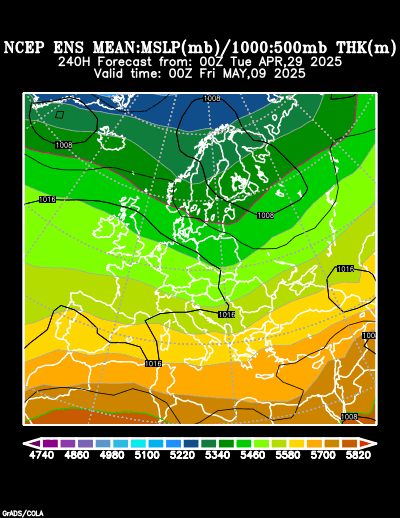 NCEP Ensemble forecast product