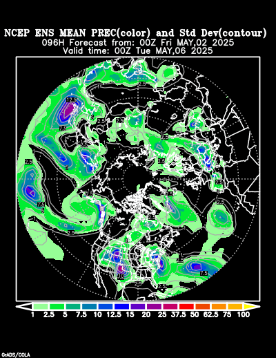 NCEP Ensemble forecast product