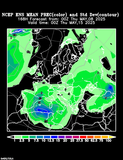 NCEP Ensemble forecast product