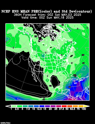 NCEP Ensemble forecast product