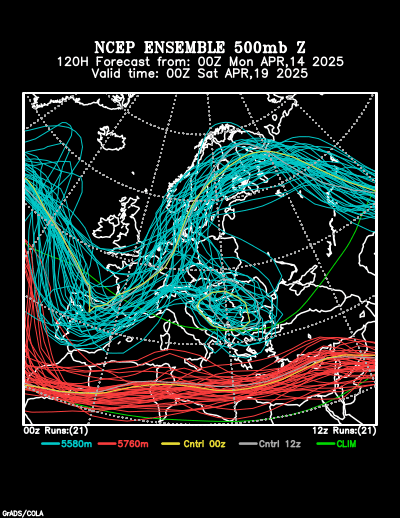 NCEP Ensemble forecast product