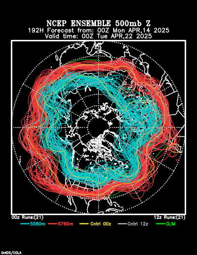 NCEP Ensemble forecast product