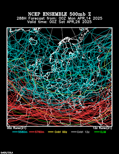 NCEP Ensemble forecast product