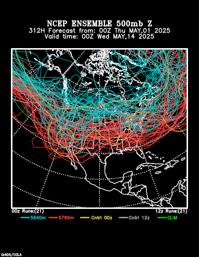 NCEP Ensemble forecast product