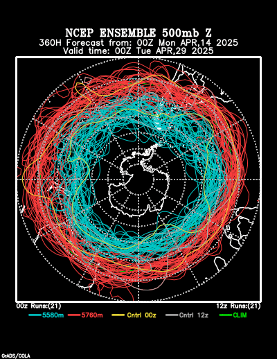 NCEP Ensemble forecast product