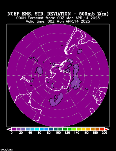 NCEP Ensemble forecast product