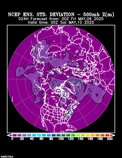 NCEP Ensemble forecast product