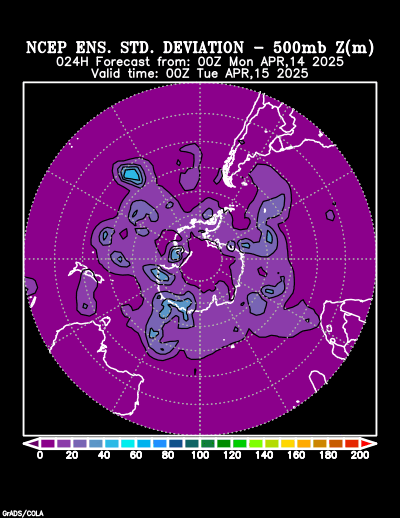 NCEP Ensemble forecast product