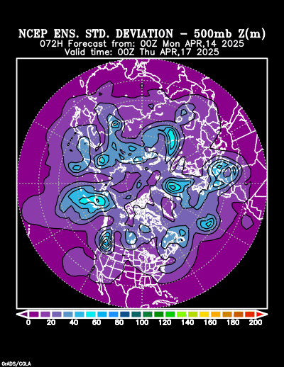 NCEP Ensemble forecast product