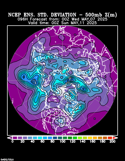 NCEP Ensemble forecast product