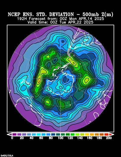 NCEP Ensemble forecast product