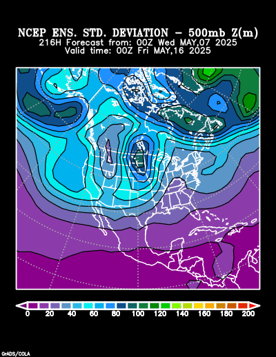 NCEP Ensemble forecast product