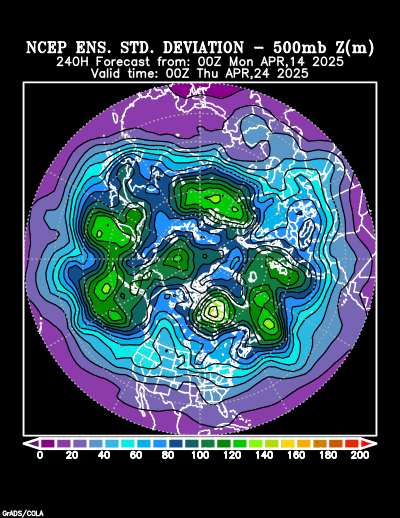 NCEP Ensemble forecast product