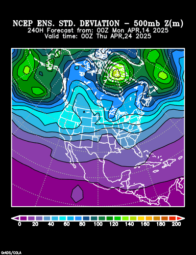 NCEP Ensemble forecast product