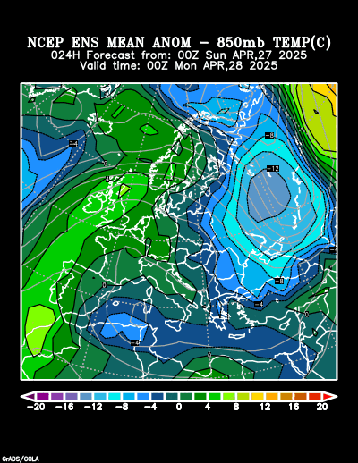 NCEP Ensemble forecast product