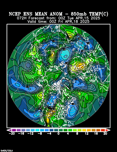 NCEP Ensemble forecast product