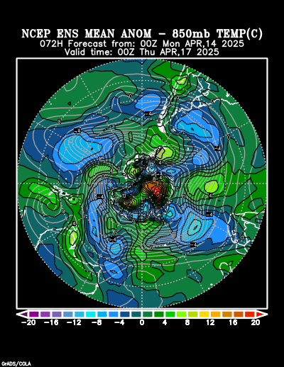 NCEP Ensemble forecast product