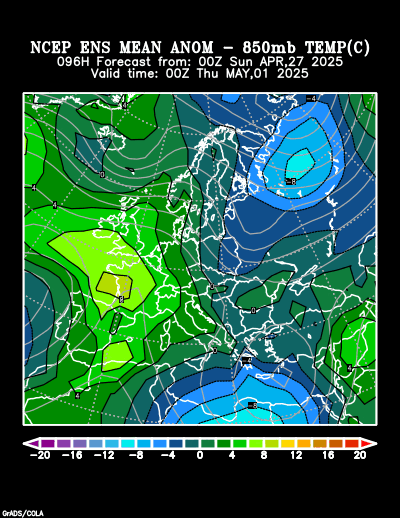 NCEP Ensemble forecast product