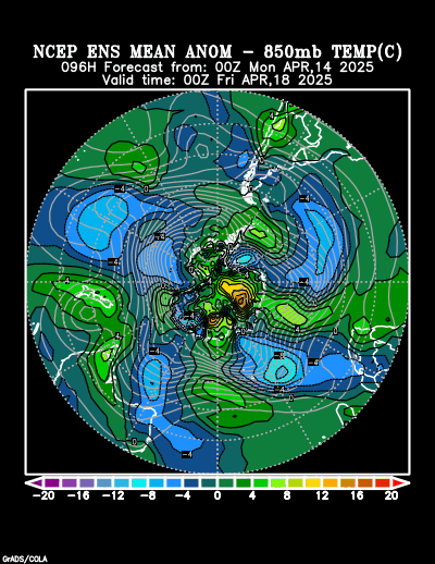 NCEP Ensemble t = 096 hour forecast product