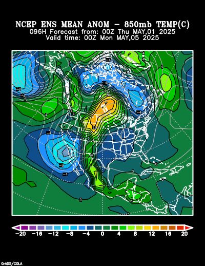 NCEP Ensemble t = 096 hour forecast product