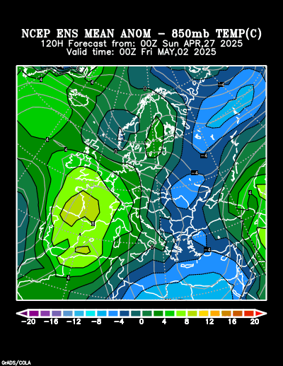 NCEP Ensemble forecast product