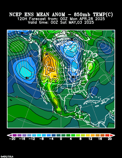 NCEP Ensemble forecast product