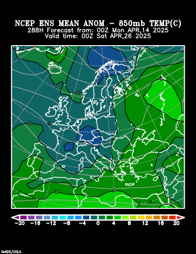 NCEP Ensemble forecast product