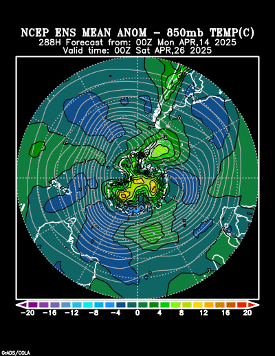 NCEP Ensemble t = 288 hour forecast product