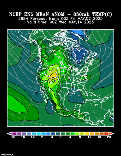 NCEP Ensemble forecast product