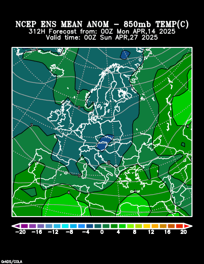 NCEP Ensemble forecast product