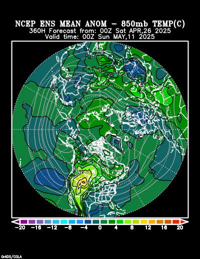 NCEP Ensemble forecast product