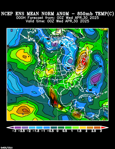 NCEP Ensemble forecast product