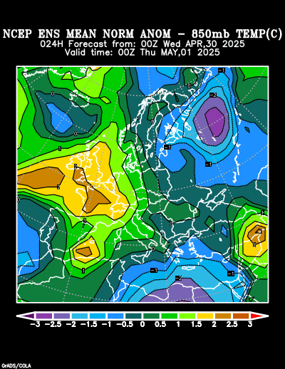 NCEP Ensemble forecast product